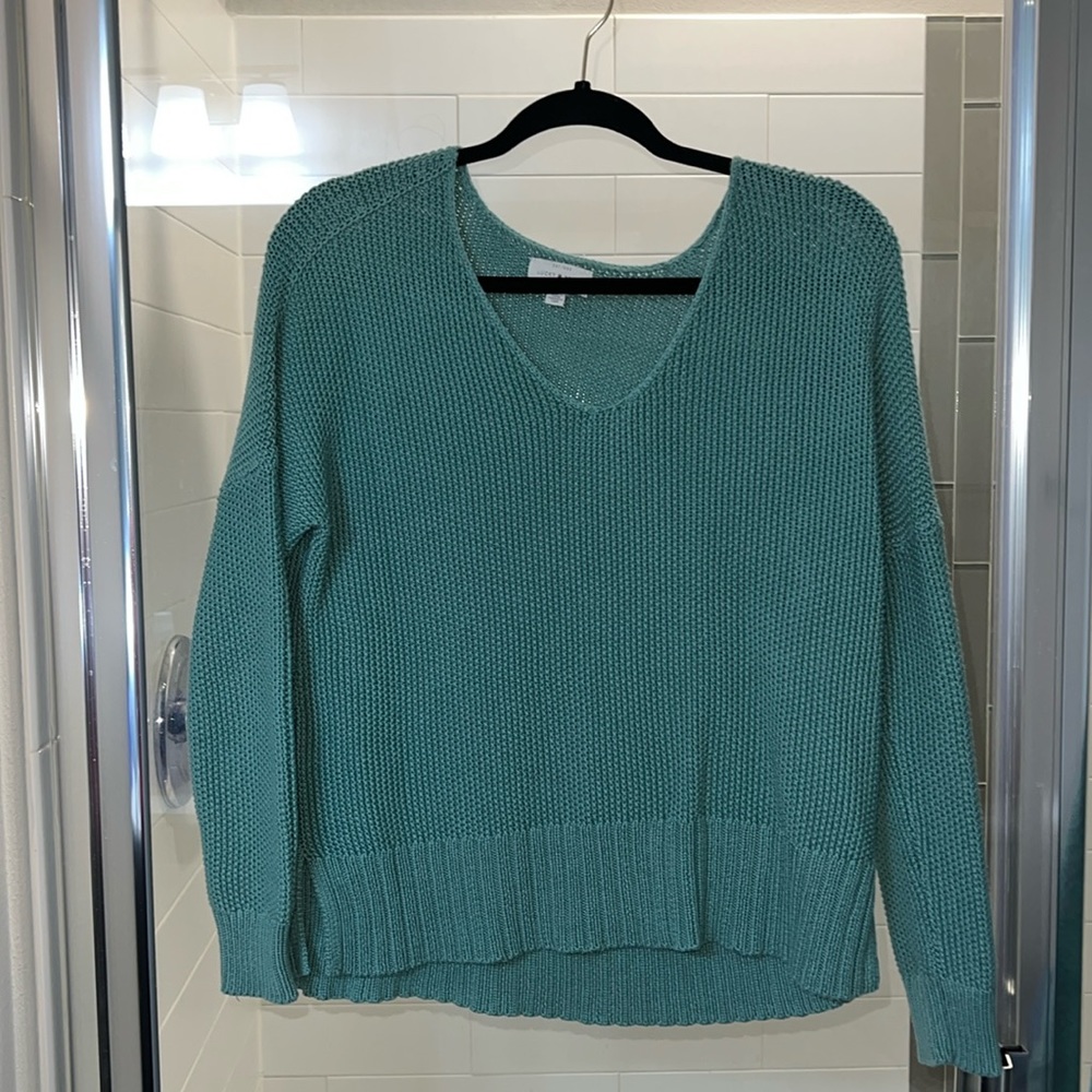 Lucky Brand beautiful blue light sweater.